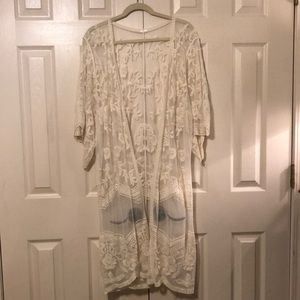 Cream Lace Kimono
